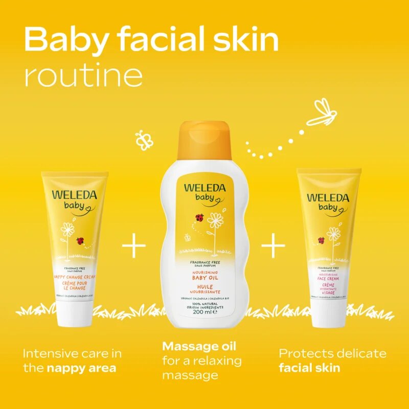 Weleda Baby and Child měsíčkový kojenecký olej bez parfemace 200 ml