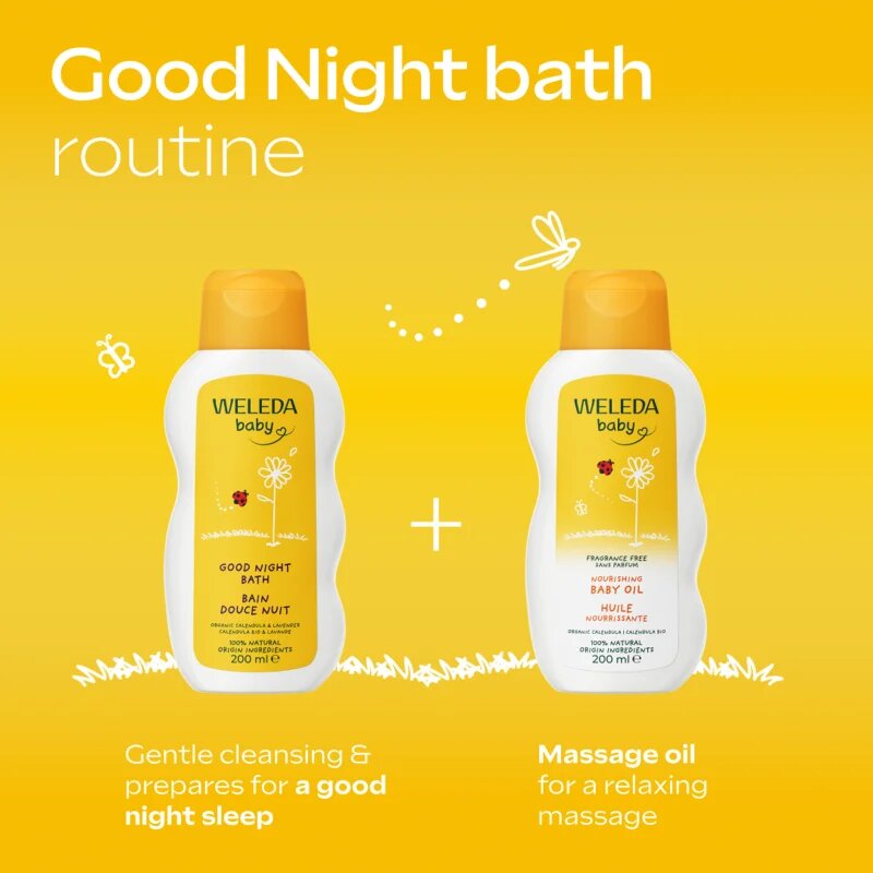 Weleda Baby and Child měsíčkový kojenecký olej bez parfemace 200 ml