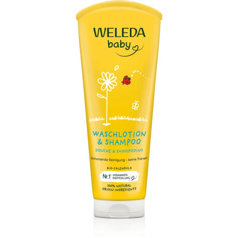 Weleda Baby and Child šampon a sprchový gel pro děti měsíček 200 ml