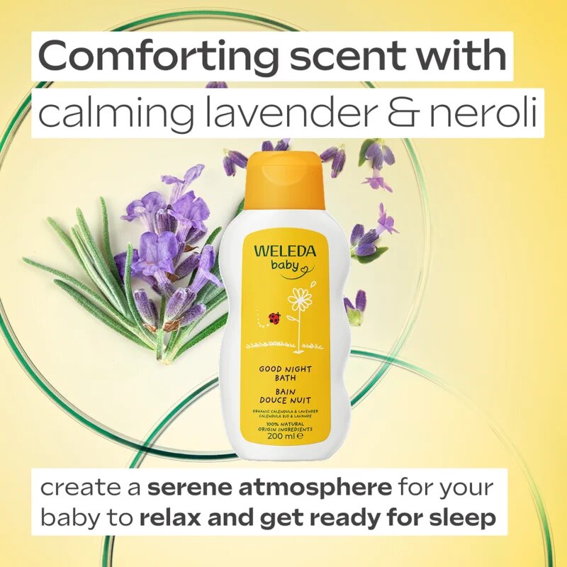 Weleda Baby měsíčková kojenecká koupel na dobrou noc 200 ml