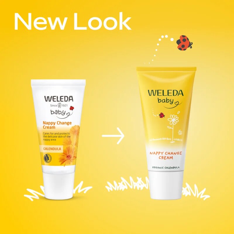 Weleda Baby měsíčkový kojenecký krém na zadeček pro ochranu pokožky pro děti Calendula 30 ml
