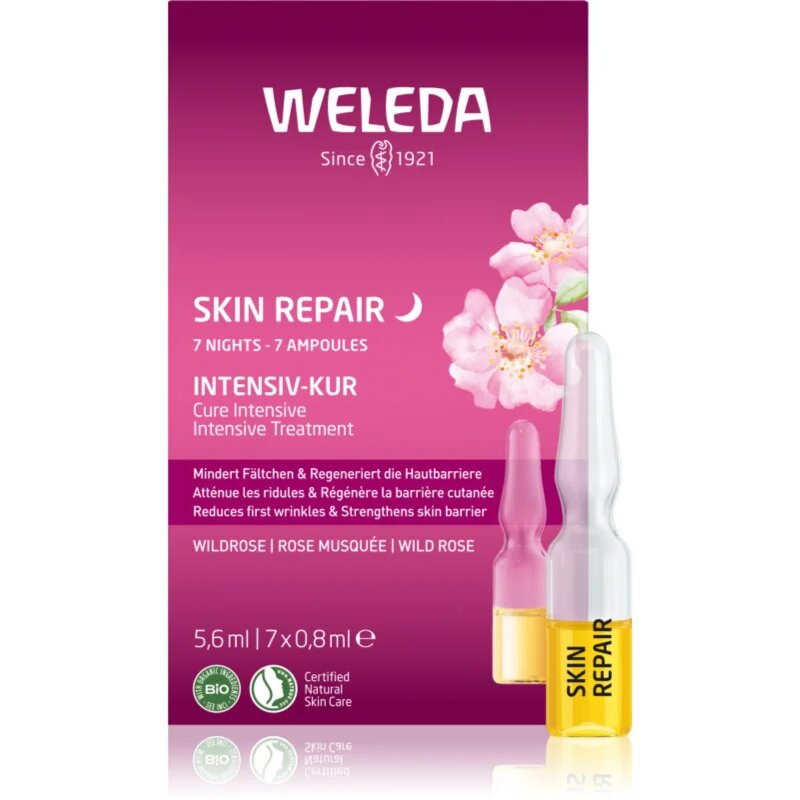 Weleda Divoká růže intenzivní kúra pro první vrásky 7x08 ml