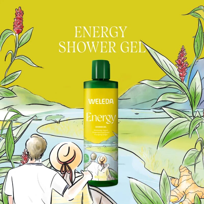 Weleda Energy energizující sprchový gel Ginger Citronella and Cedar 400 ml