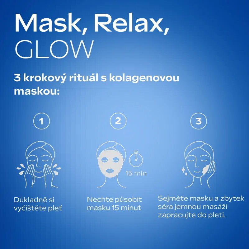 Weleda Exo Boost revitalizační plátýnková maska s kolagenem 20 ml