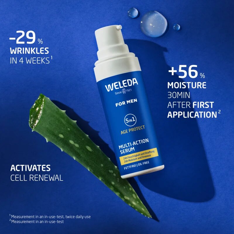 Weleda For Men 5v1 multifunkční pleťové sérum na vrásky 30 ml