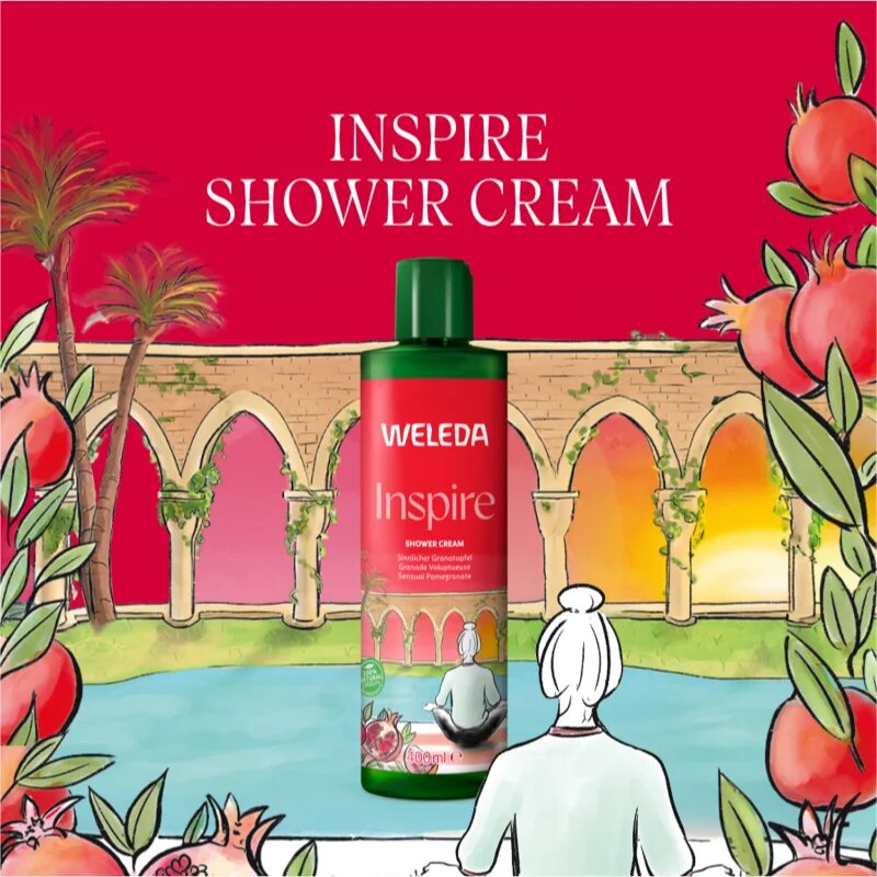 Weleda Inspire regenerační sprchový krém Pomegranate Orange and Vanilla 400 ml