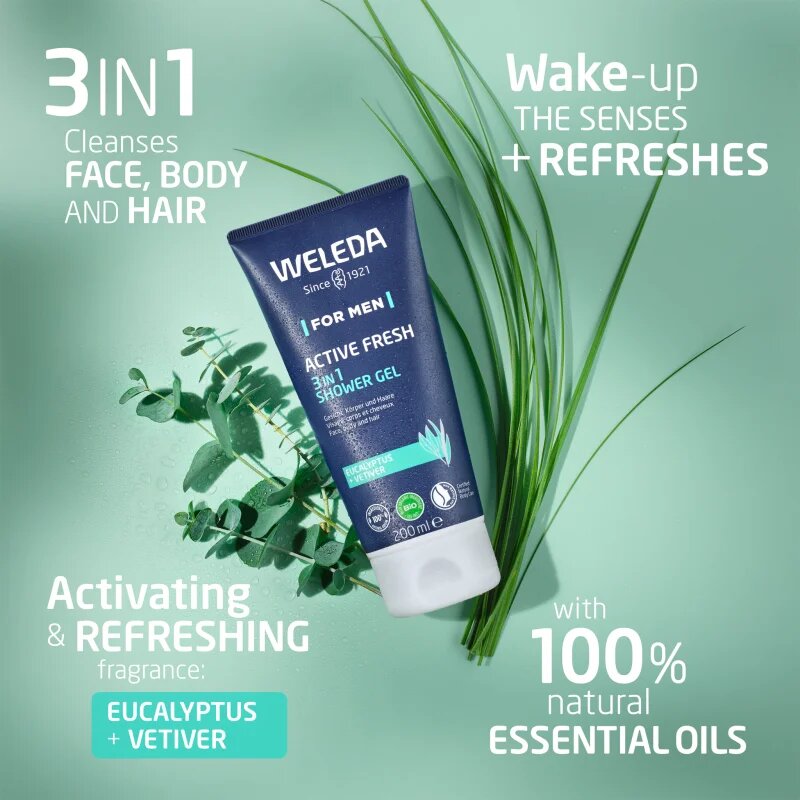 Weleda Men sprchový gel s esenciálními oleji 200 ml