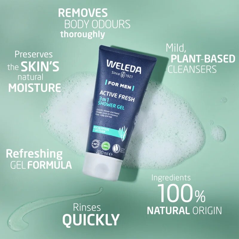 Weleda Men sprchový gel s esenciálními oleji 200 ml