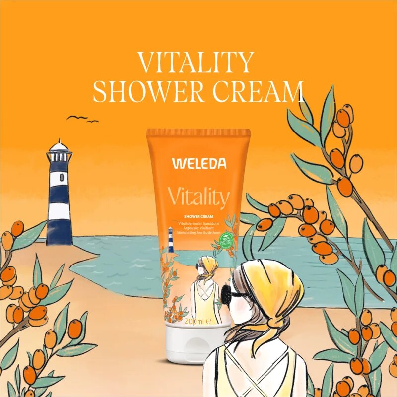 Weleda Rakytník povzbuzující sprchový krém 200 ml