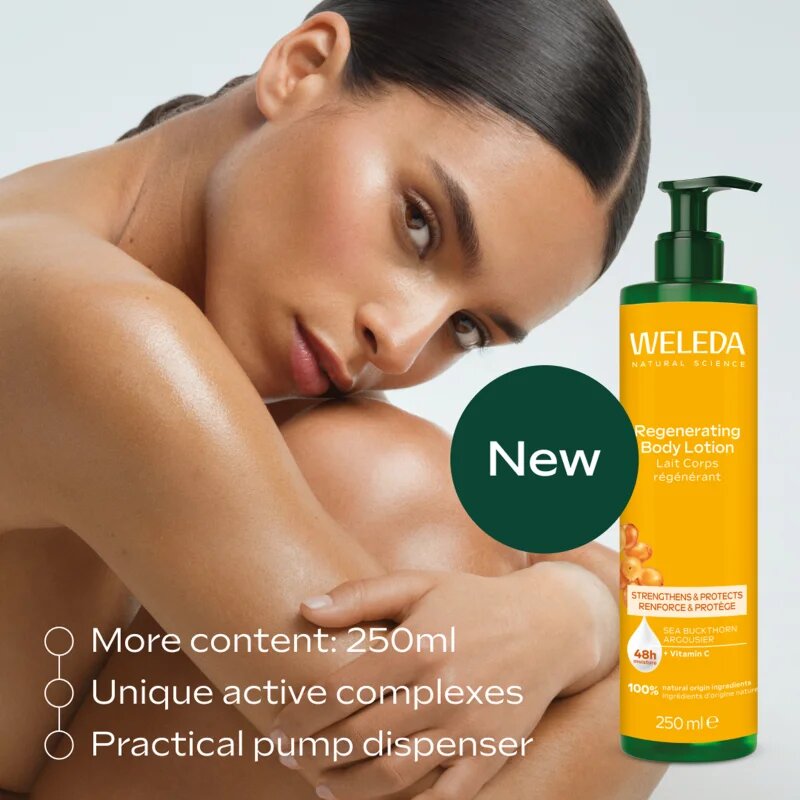 Weleda Regenerating regenerační tělové mléko s rakytníkem 250 ml