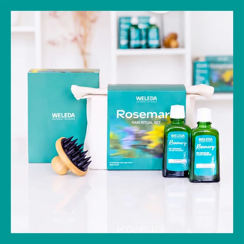Weleda Rosemary Hair Ritual dárková sada pro zdravou pokožku hlavy