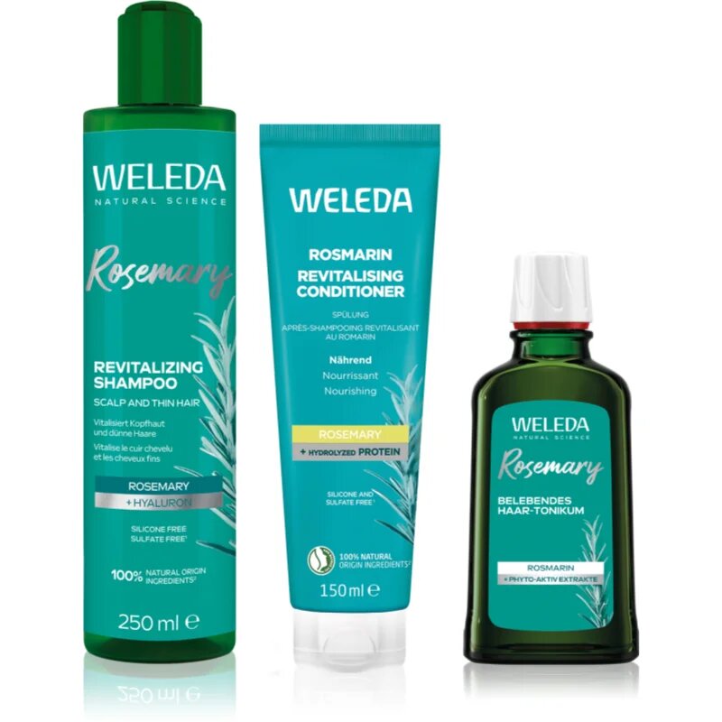 Weleda Rosemary sada pro růst vlasů a posílení od kořínků