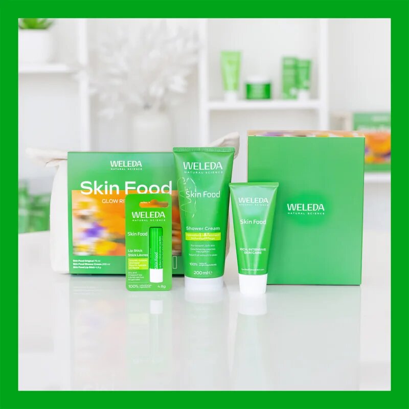 Weleda Skin Food Glow Ritual dárková sada pro rozjasnění a hydrataci