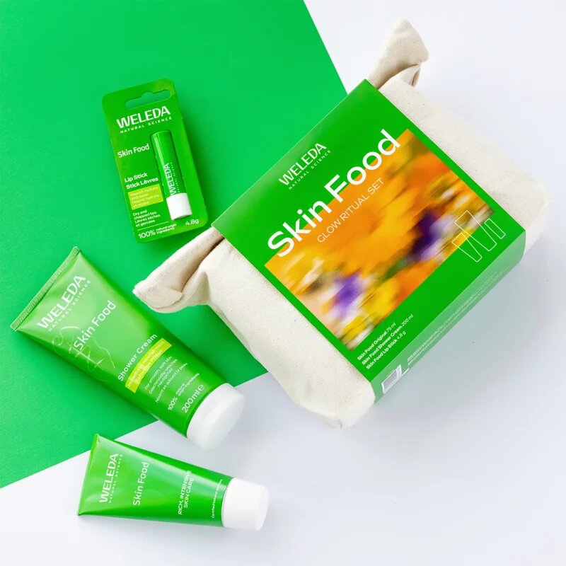 Weleda Skin Food Glow Ritual dárková sada pro rozjasnění a hydrataci