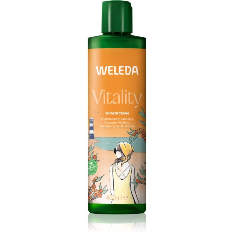 Weleda Vitality povzbuzující sprchový krém Sea ​​buckthorn Grapefruit and Mandarin 400 ml