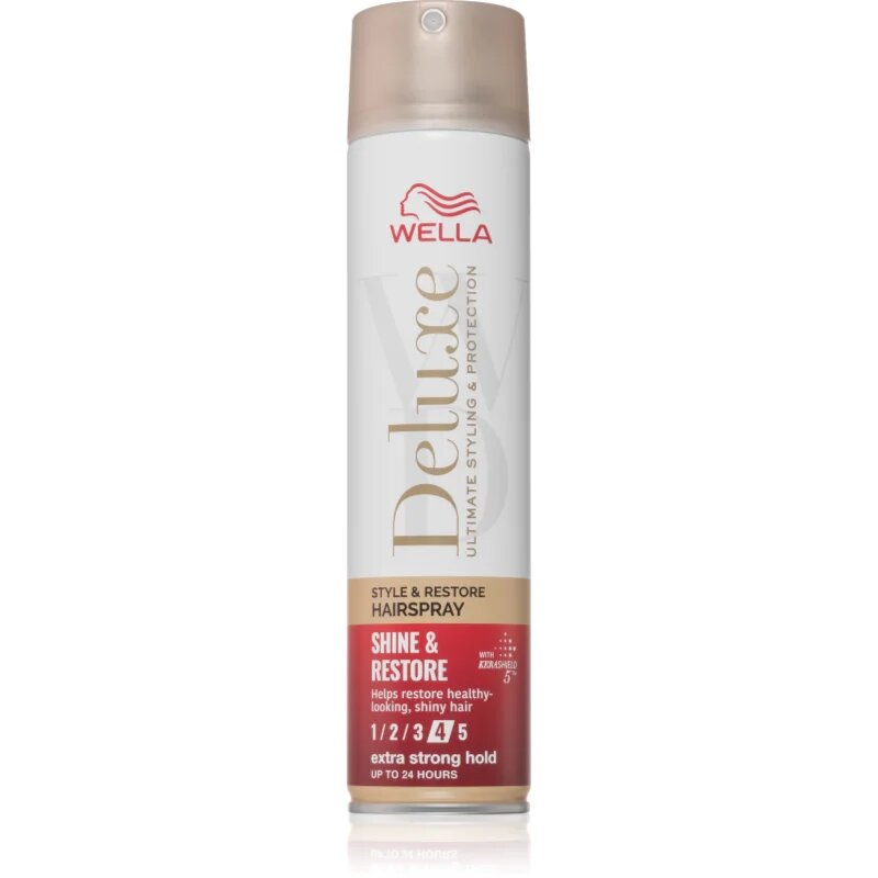 Wella Deluxe Shine & Restore lak na vlasy se silnou fixací pro objem 250 ml