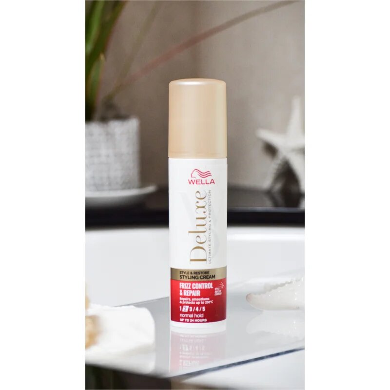 Wella Deluxe Style & Restore stylingový krém pro uhlazení a obnovu poškozených vlasů 100 ml