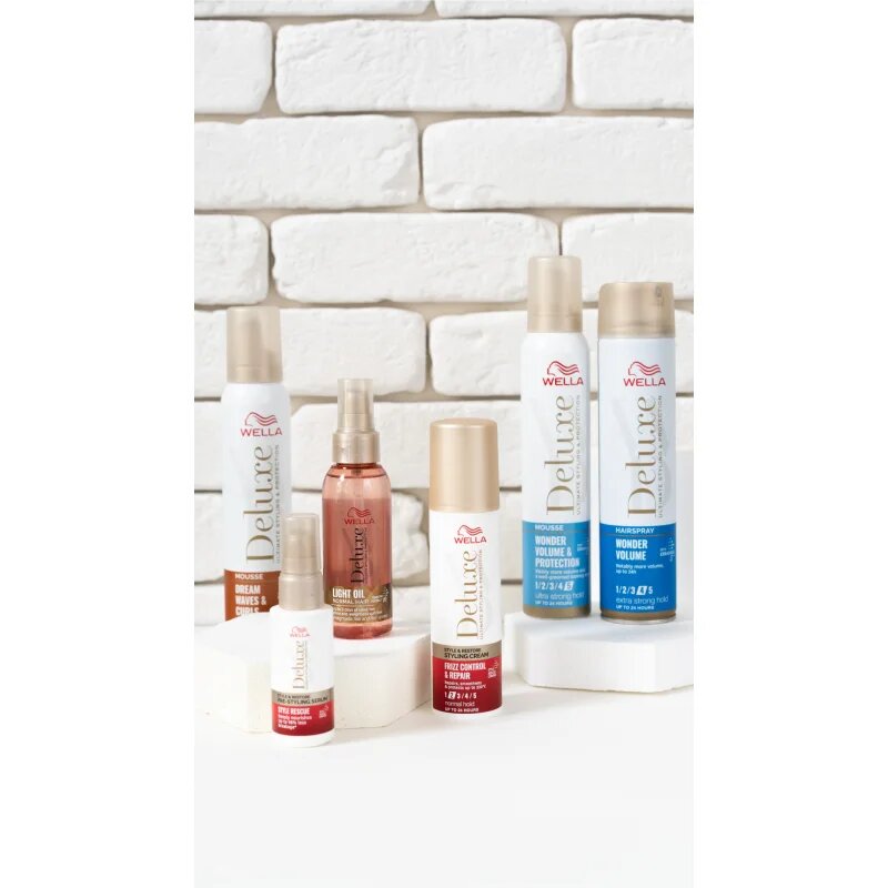 Wella Deluxe Wonder Volume lak na vlasy se silnou fixací pro objem 250 ml