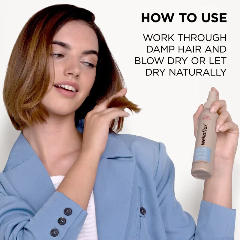 Wella flex 2 Days Volume sprej pro tepelnou úpravu vlasů 150 ml