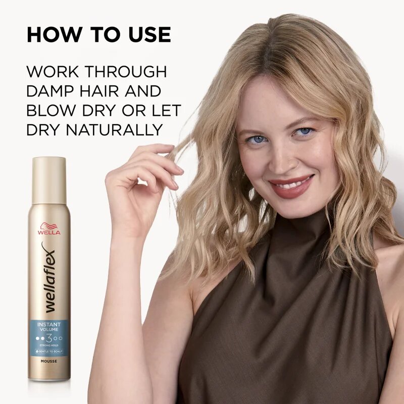 Wella flex Instant Volume Boost pěnové tužidlo pro extra objem 200 ml