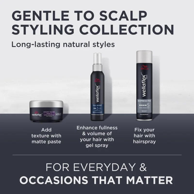 Wella flex Men tvarující pasta na vlasy 75 ml