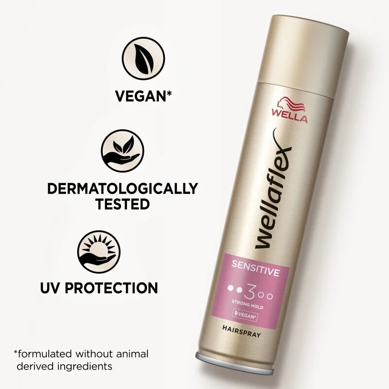 Wella flex Sensitive lak na vlasy se střední fixací bez parfemace 250 ml