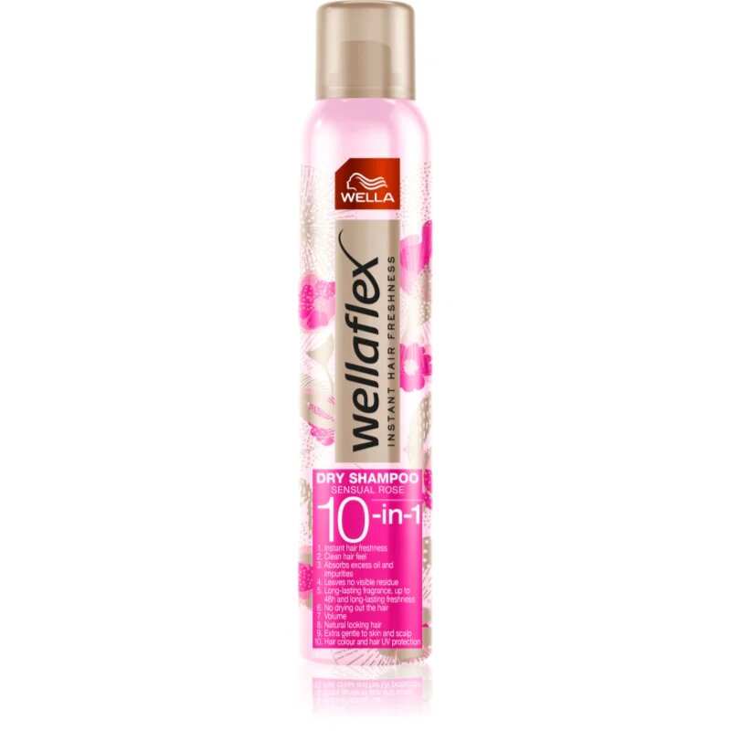 Wella flex Sensual Rose suchý šampon s jemnou květinovou parfemací 180 ml