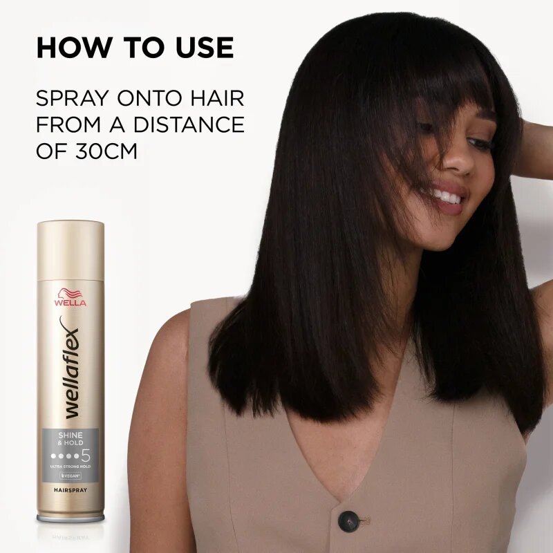 Wella flex Shine & Hold lak na vlasy s extra silnou fixací pro lesk 250 ml