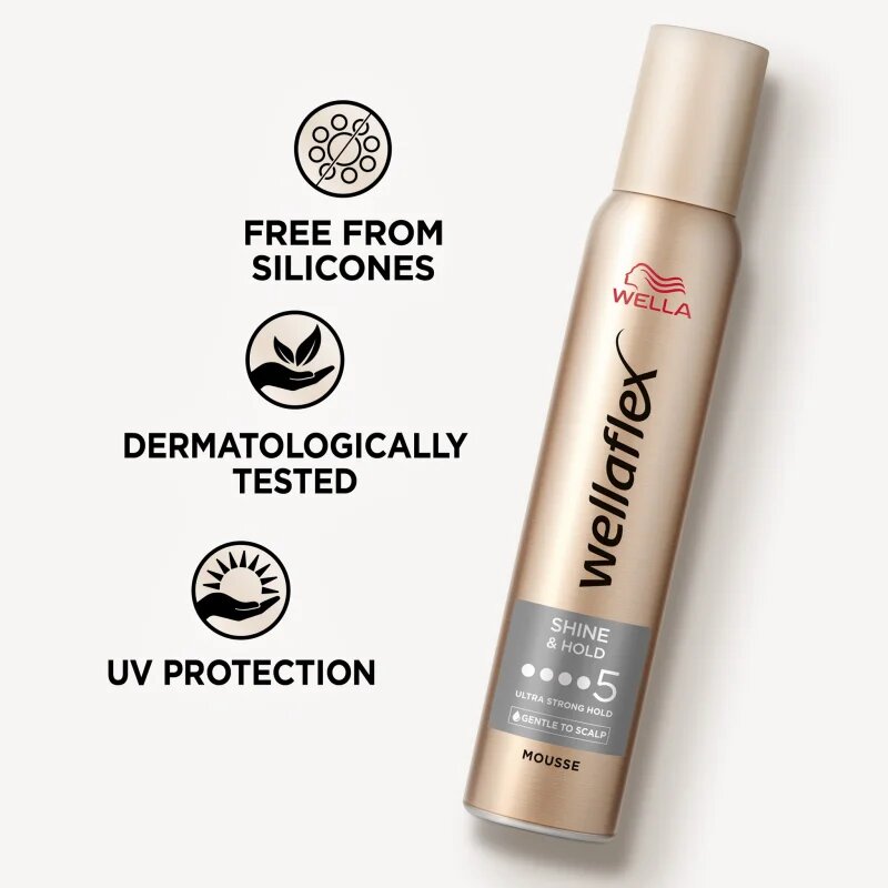 Wella flex Shine & Hold pěnové tužidlo pro lesk 200 ml
