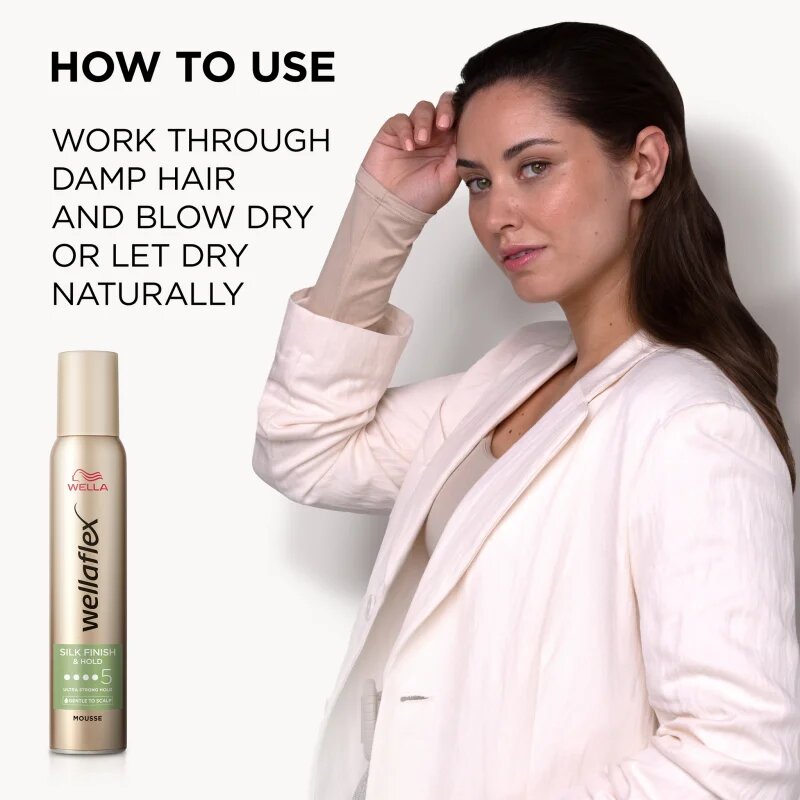 Wella flex Silk Finish & Hold pěnové tužidlo ultra silná fixace 200 ml