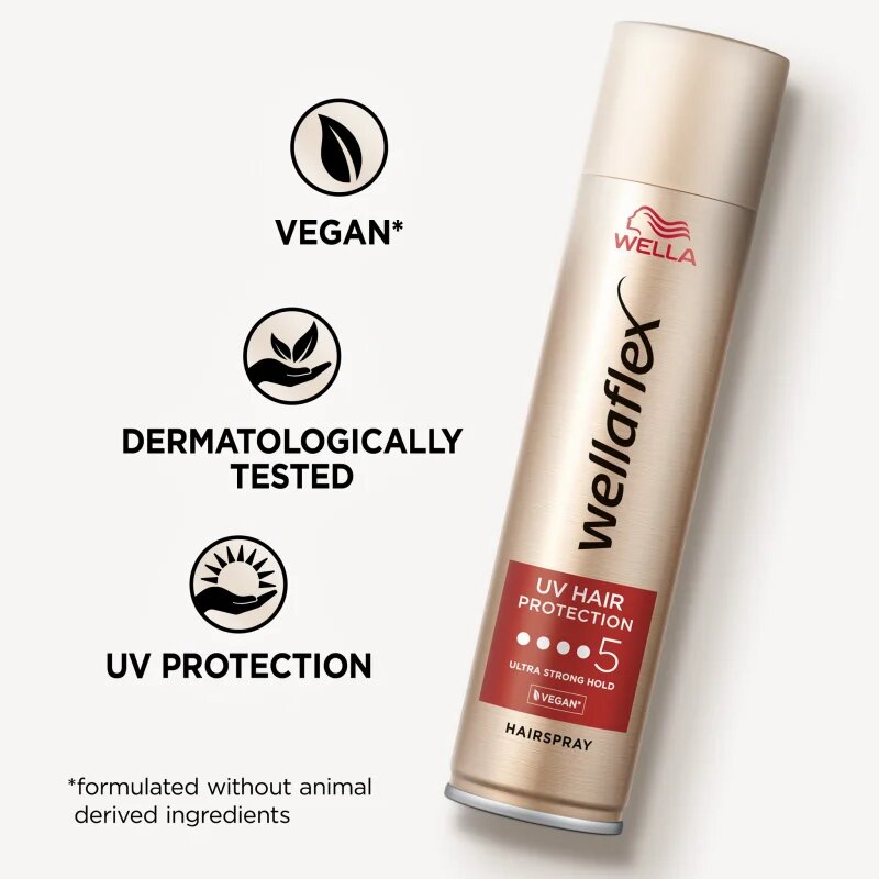 Wella flex UV Hair Protection lak na vlasy s extra silnou fixací pro tepelnou úpravu vlasů 250 ml