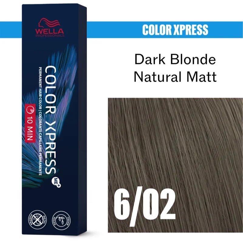 Wella Professionals Color Xpress barva na vlasy odstín Dark Blonde Natural Matt 6/02 60 ml