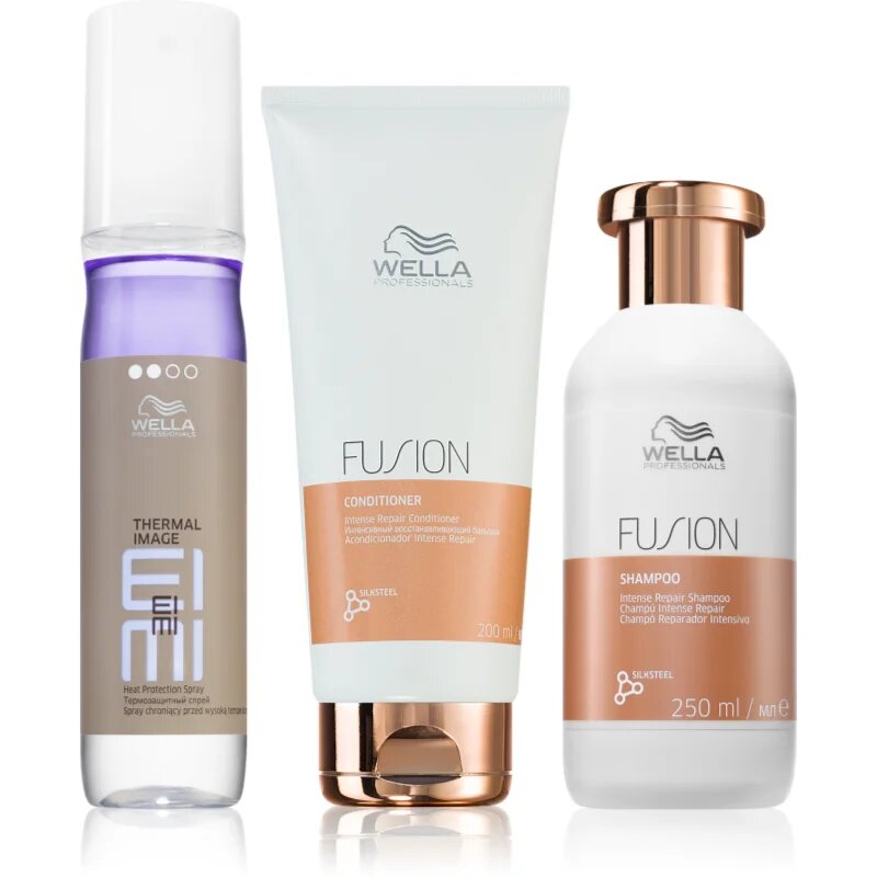 Wella Professionals Fusion výhodné balení pro barvené a poškozené vlasy