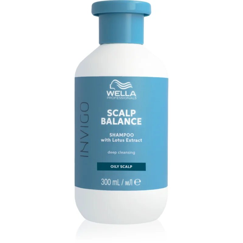 Wella Professionals Invigo Scalp Balance hloubkově čisticí šampon pro mastnou pokožku hlavy 300 ml