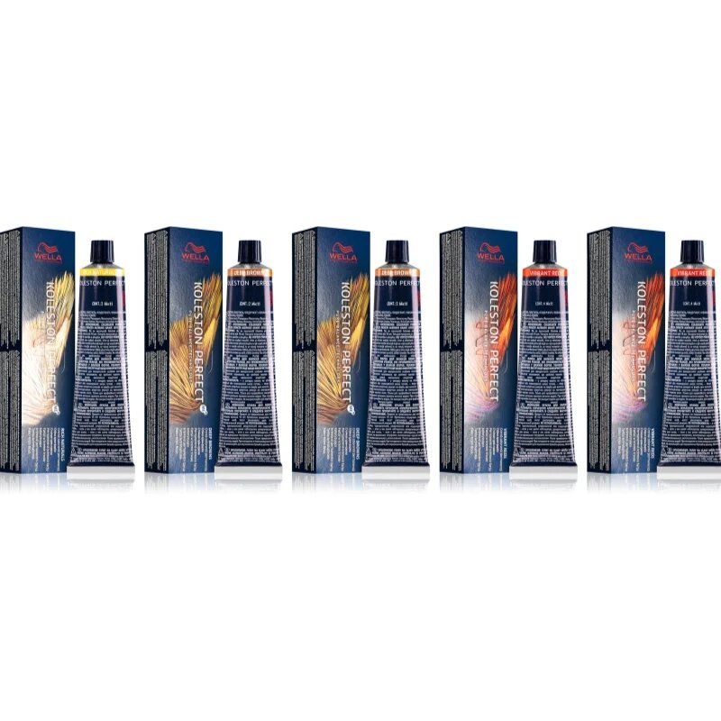 Wella Professionals Koleston Perfect ME+ Bundle barva na vlasy výhodné balení odstín 55/55 7/73 6/73 6/3 8/73