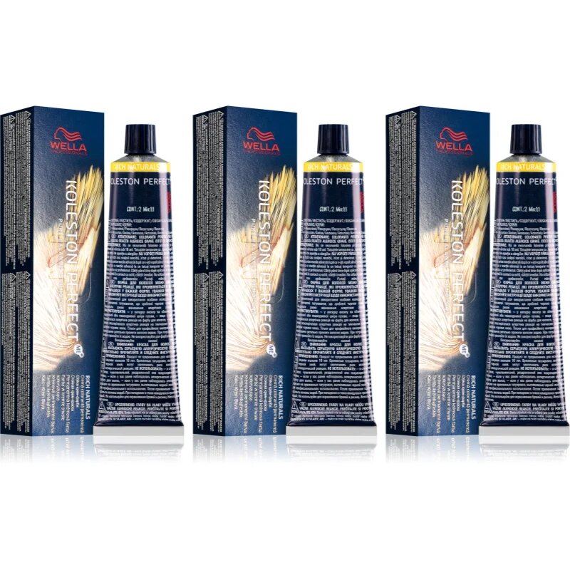 Wella Professionals Koleston Perfect ME+ Rich Naturals barva na vlasy výhodné balení odstín 6/3