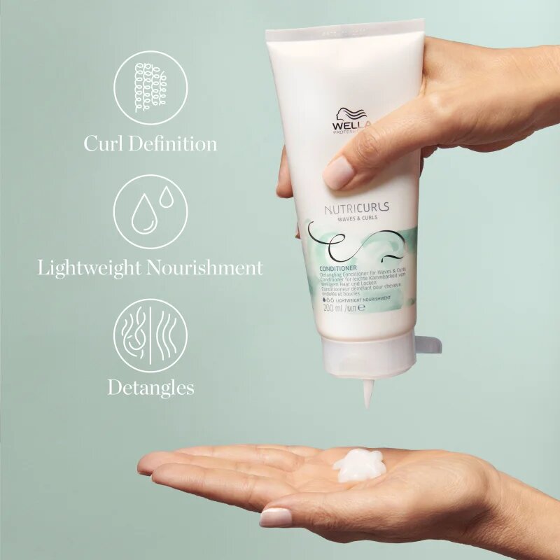 Wella Professionals Nutricurls Waves & Curls vyživující kondicionér pro snadné rozčesání vlasů 1000 ml
