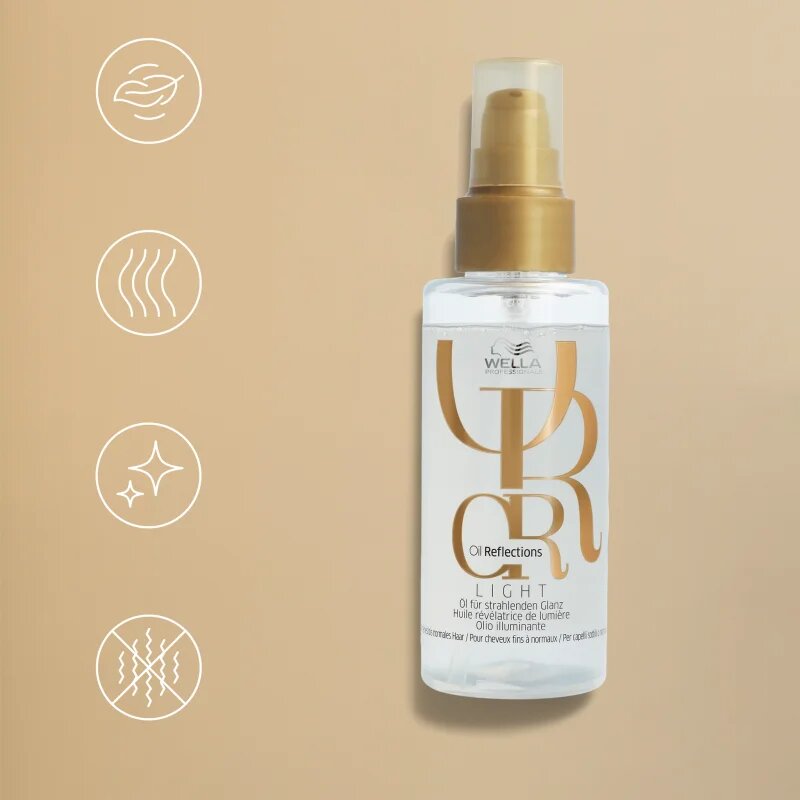 Wella Professionals Oil Reflections rozjasňující olej pro lesk a hebkost vlasů 30 ml