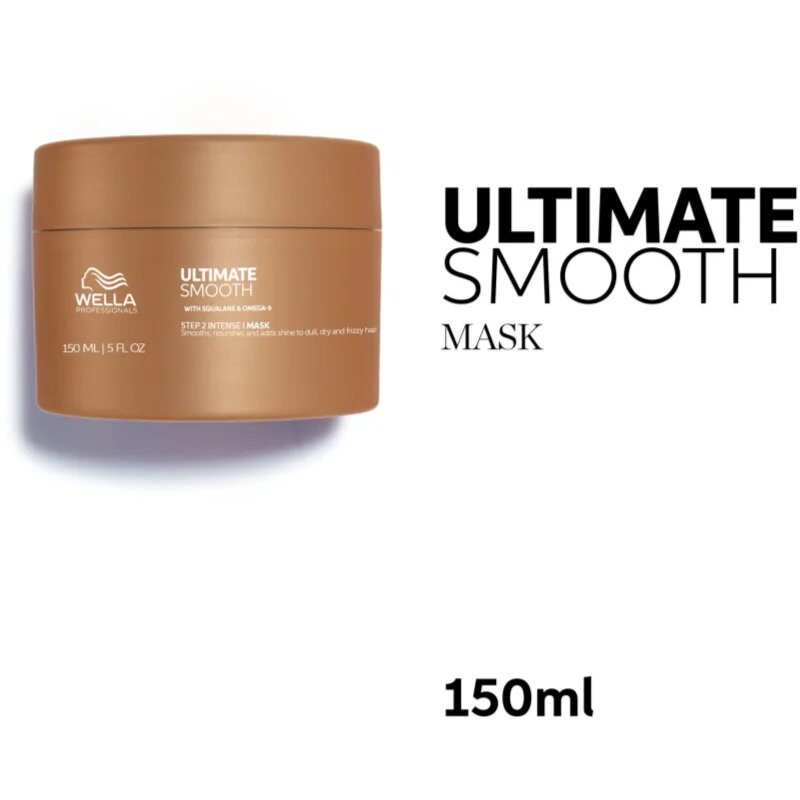 Wella Professionals Ultimate Smooth Mask hydratační a vyživující maska na vlasy 150 ml
