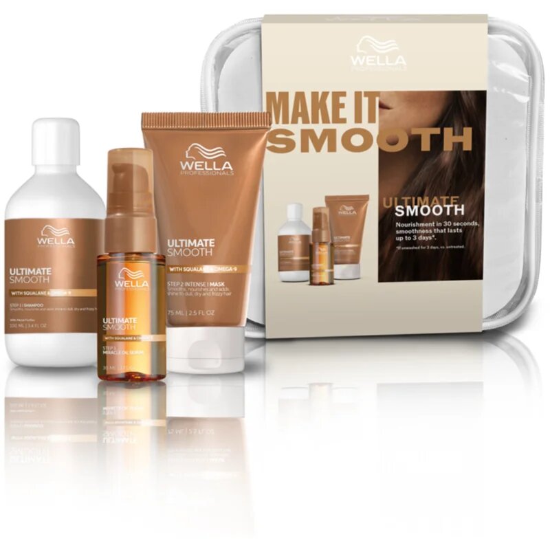 Wella Professionals Ultimate Smooth Set cestovní sada pro lesk a hebkost vlasů