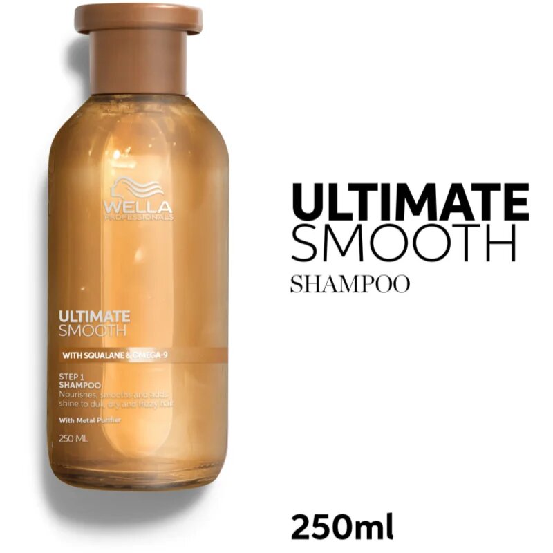 Wella Professionals Ultimate Smooth Shampoo intenzivně vyživující šampon pro lesk a hebkost vlasů 250 ml