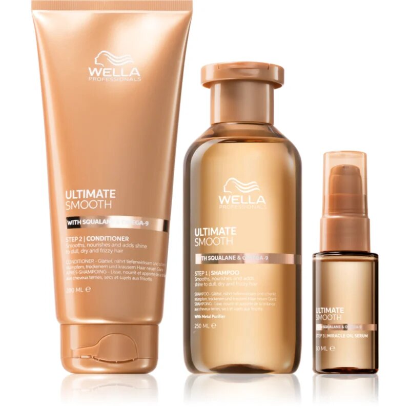 Wella Professionals Ultimate Smooth výhodné balení pro lesk a hebkost vlasů