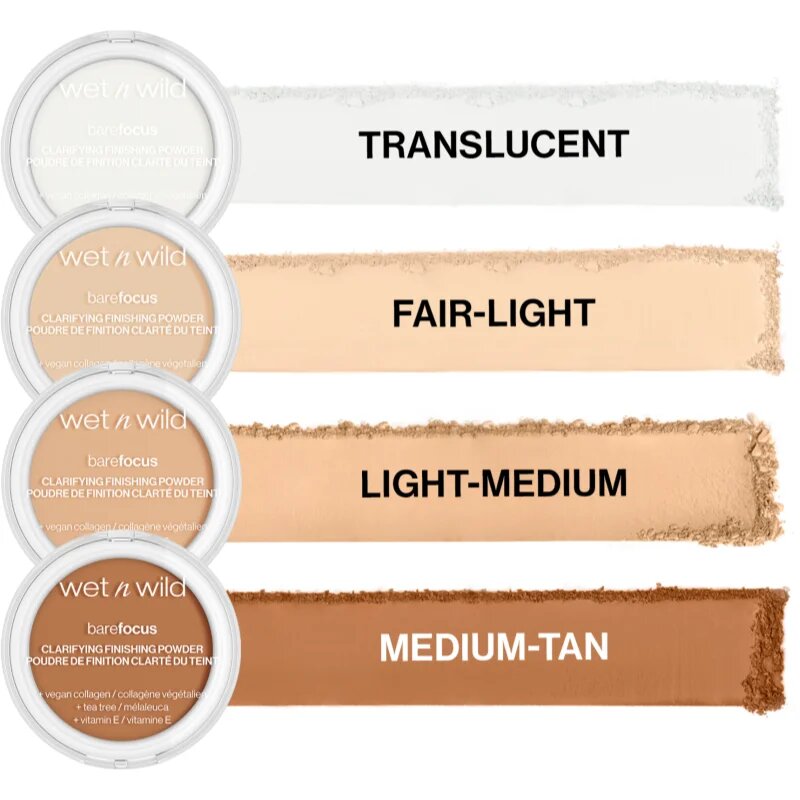 Wet n Wild BareFocus Clarifying Finishing Powder matující pudr odstín Translucent 6 g