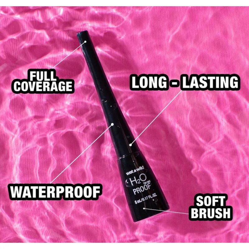 Wet n Wild H2O Proof voděodolné oční linky odstín Black 5 ml