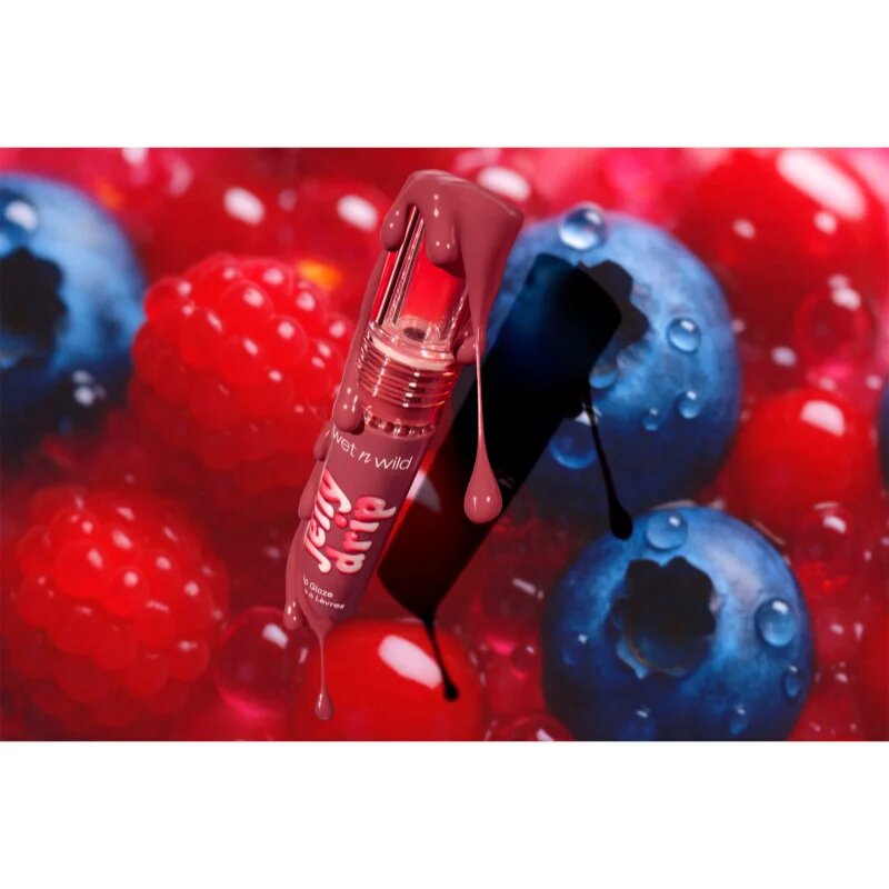 Wet n Wild Jelly Drip Lip Glaze lesk na rty odstín Berry Squish 3.6 ml