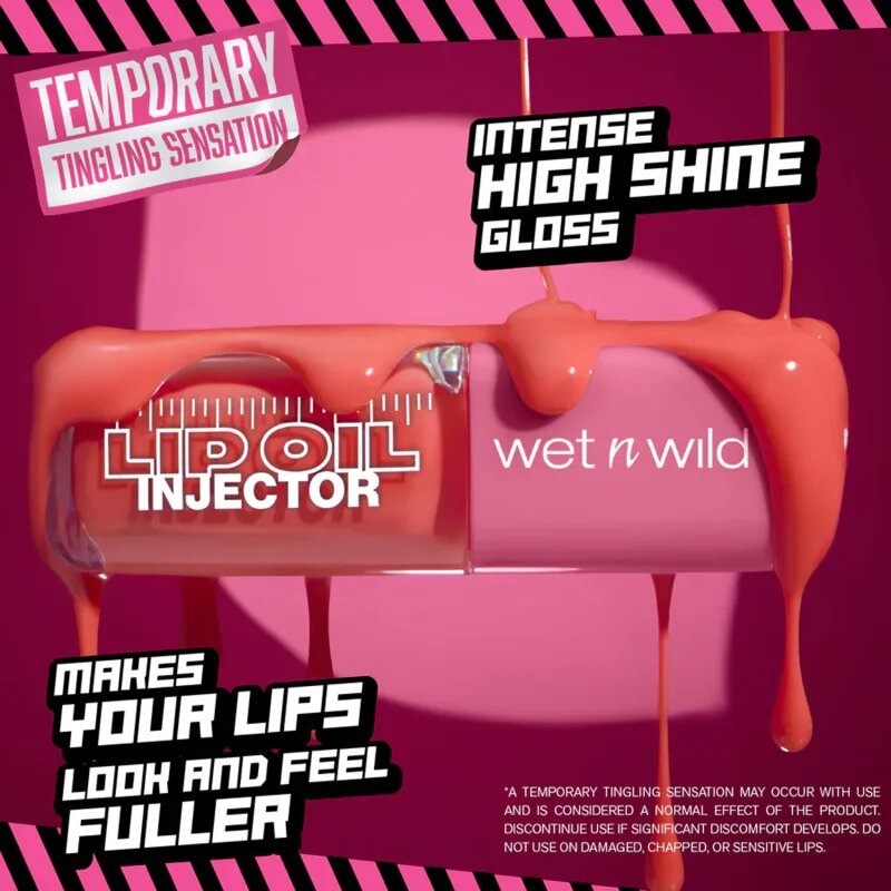 Wet n Wild Lip Oil Injector olejový lesk na rty pro objem odstín Just a Hint 7 ml