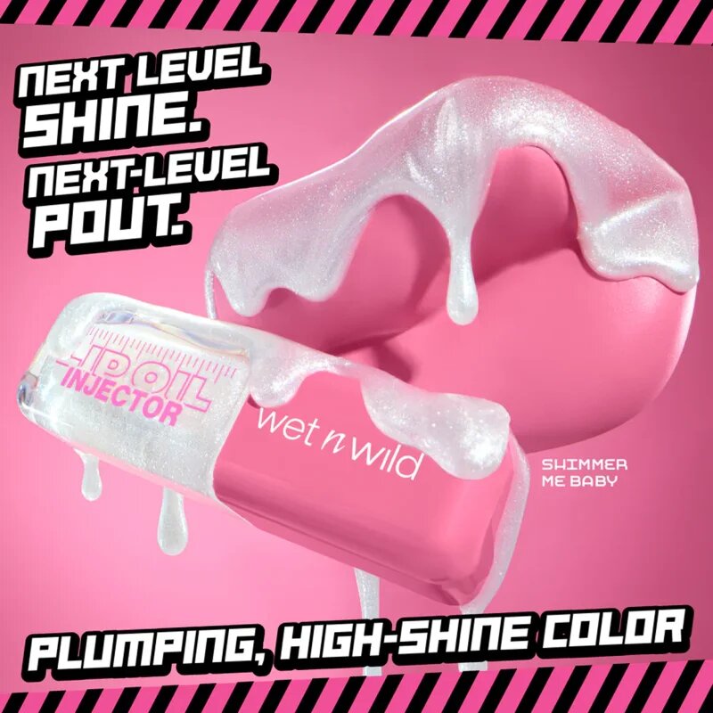Wet n Wild Lip Oil Injector olejový lesk na rty pro objem odstín Shimmer Me Baby 7 ml