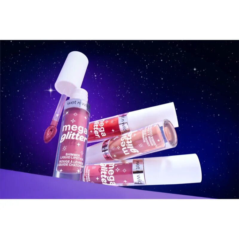Wet n Wild Mega Glitter matná tekutá rtěnka se třpytkami odstín New Soulmate 2.8 ml
