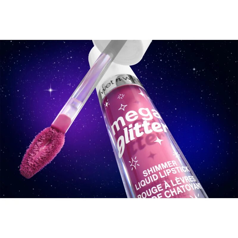 Wet n Wild Mega Glitter matná tekutá rtěnka se třpytkami odstín Pink Future 2.8 ml