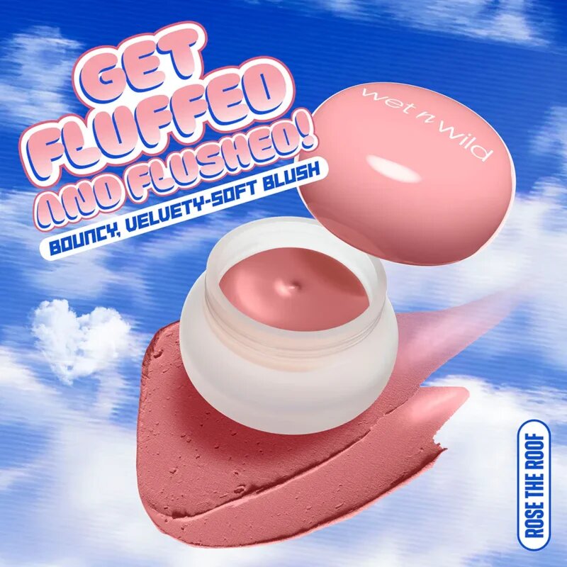 Wet n Wild Mother Fluffer Cloud Blush matná krémová tvářenka s pudrovým efektem odstín Rose the Roof 4.6 g